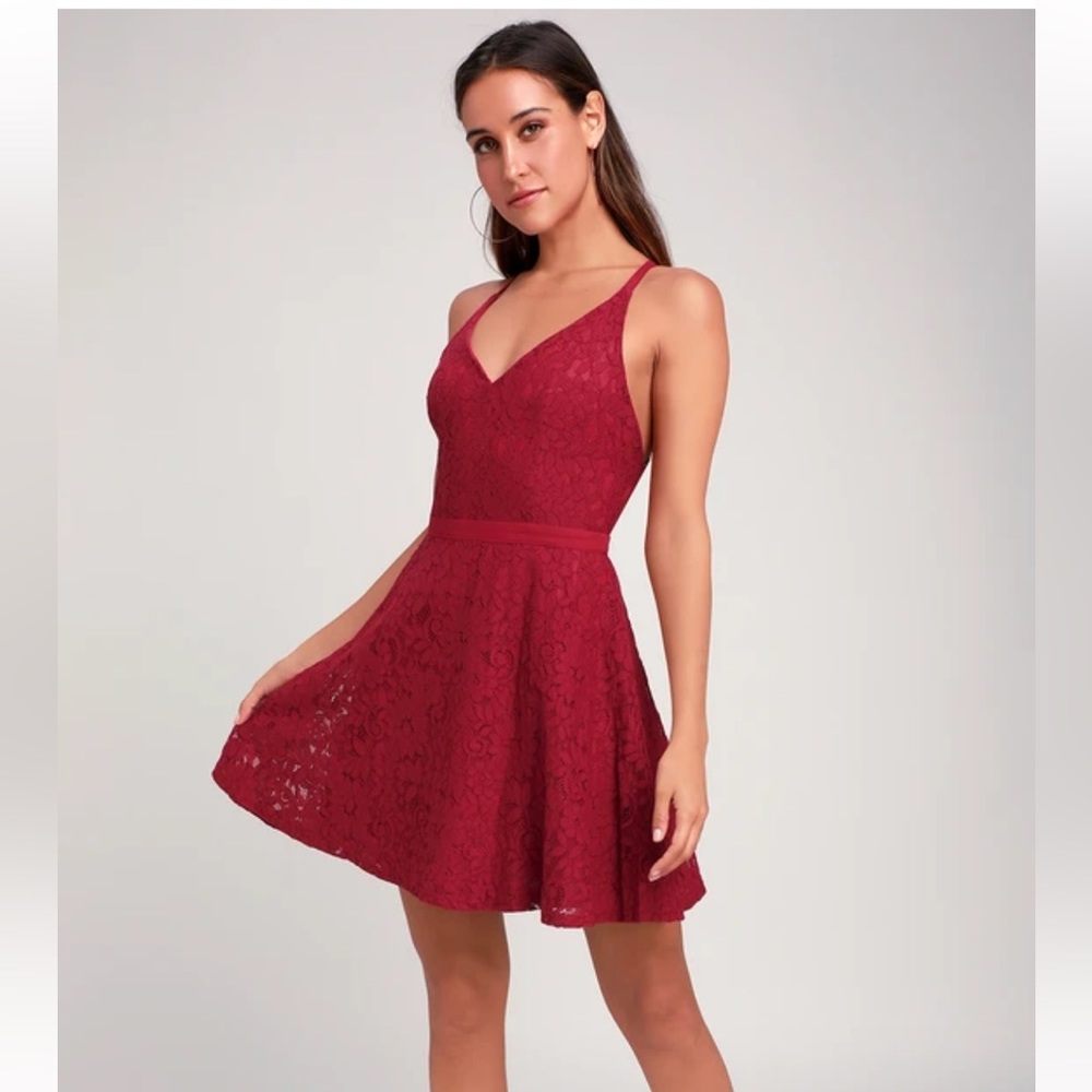 Lulus dancing in the moonlight red dress